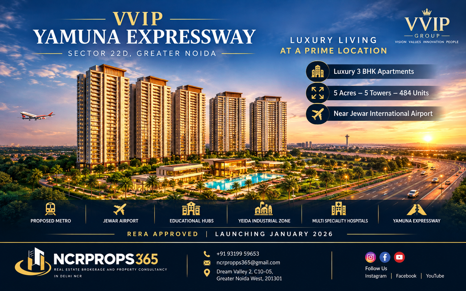 VVIP Yamuna residential project, Sector 22D, Yamuna Expressway