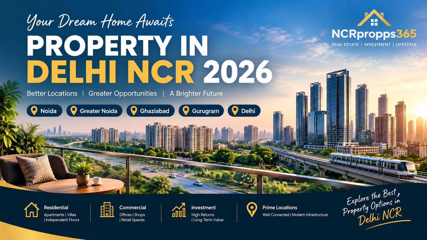 Property In Delhi NCR 2026 - Noida, Greater Noida, Ghaziabad, Gurugram And Delhi